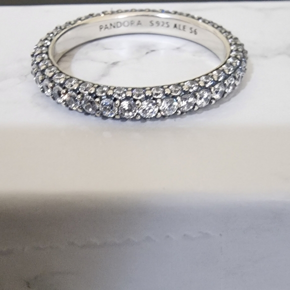 Pandora Timeless Pavé Single-row Ring Size 56 - Picture 3 of 6